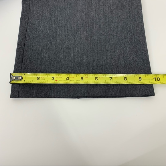 LOFT Outlet Solid Gray Original Dress Trouser Pants Crease Detail Size 6 - Picture 16 of 16